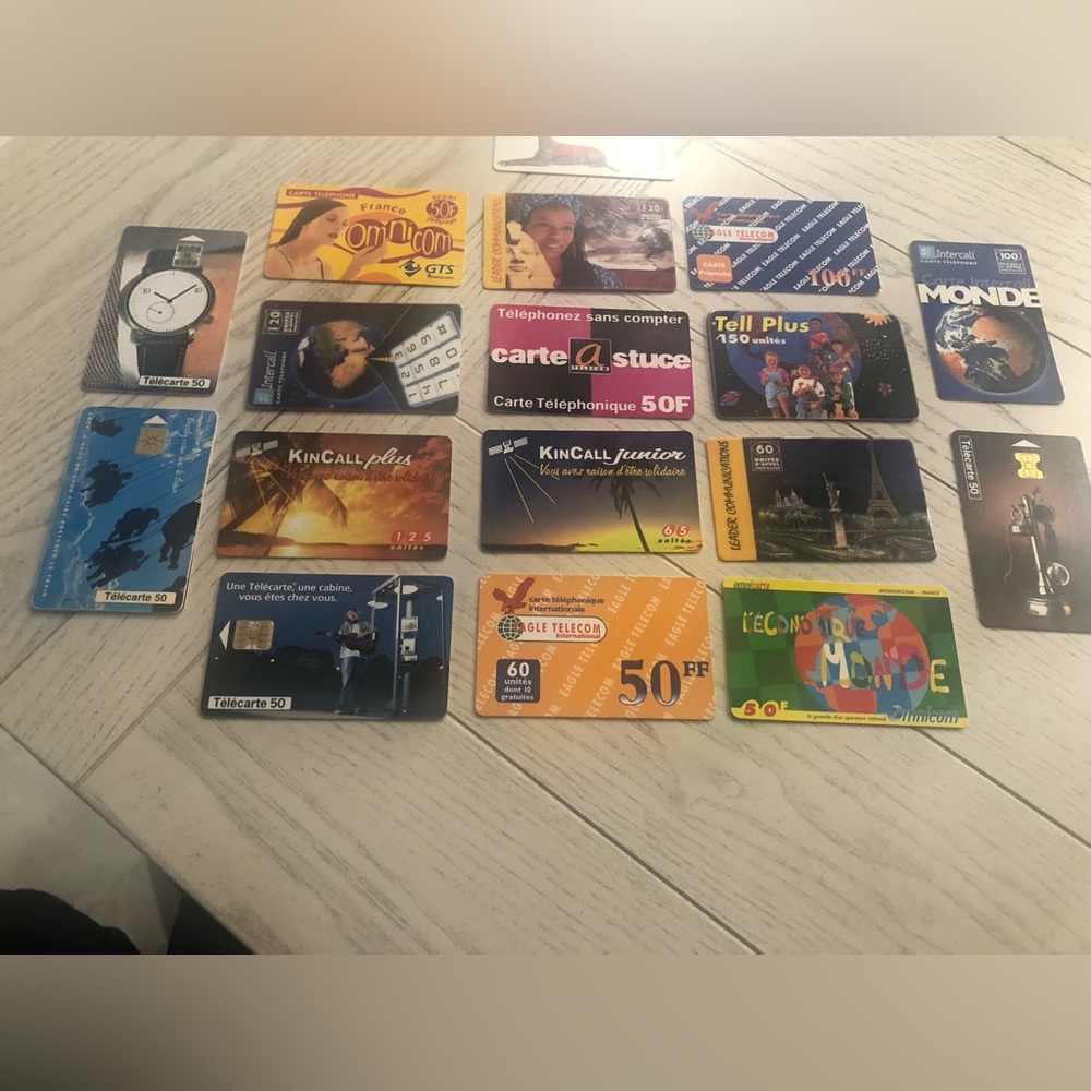 Phone card collectors:
Telephone card -Lot of 17 used French phone cards 1990s